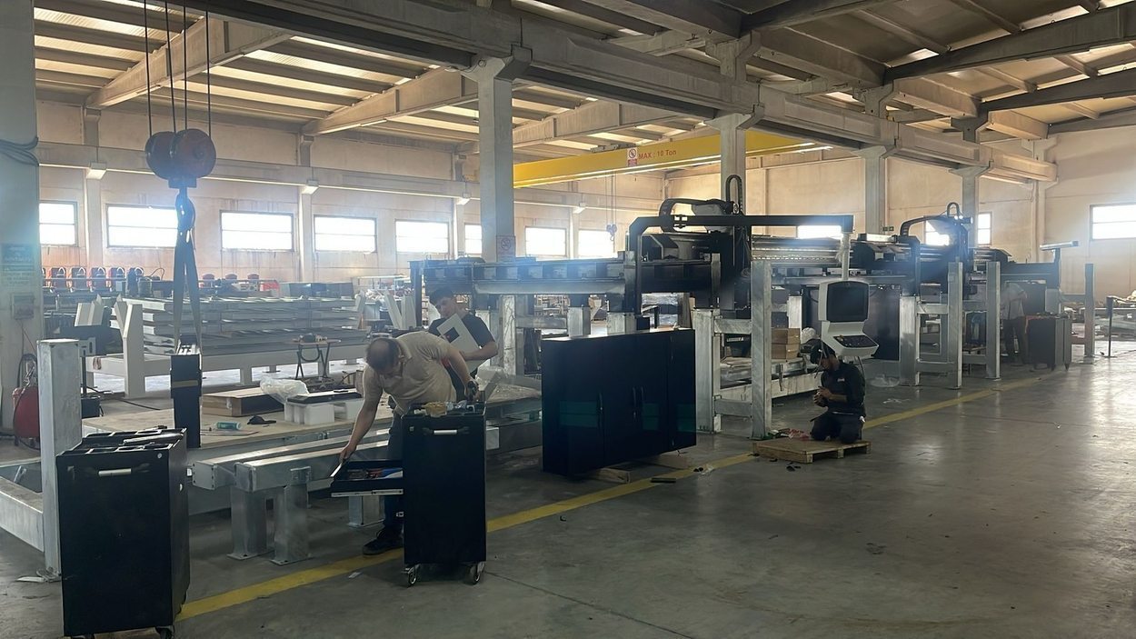 Machinery production floor